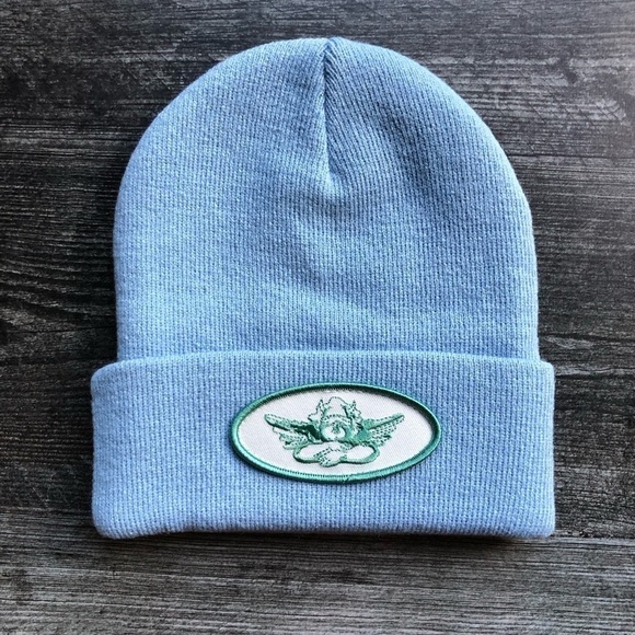 Boys Lie Blue Beanie Knit Hat Logo NWT - Picture 9 of 10